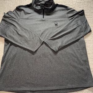 SPYDER Active 1/4 Zip Pullover Mock Neck Men's Extra Large